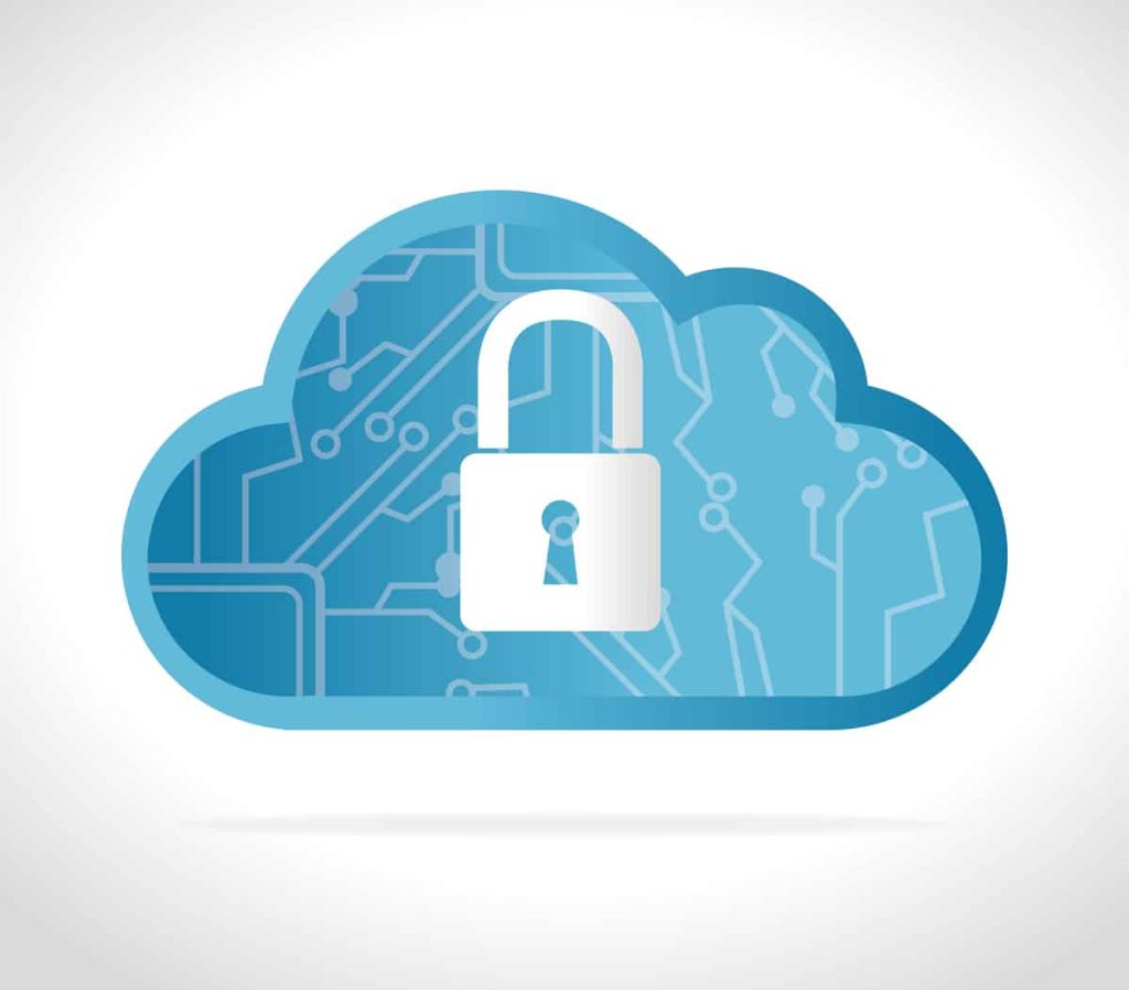 cloud with lock inside representing fedramp consulting