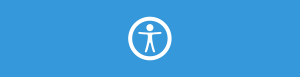Stylized image of person with arms spread out and inside of a circle