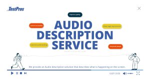 example of audio description service between two people