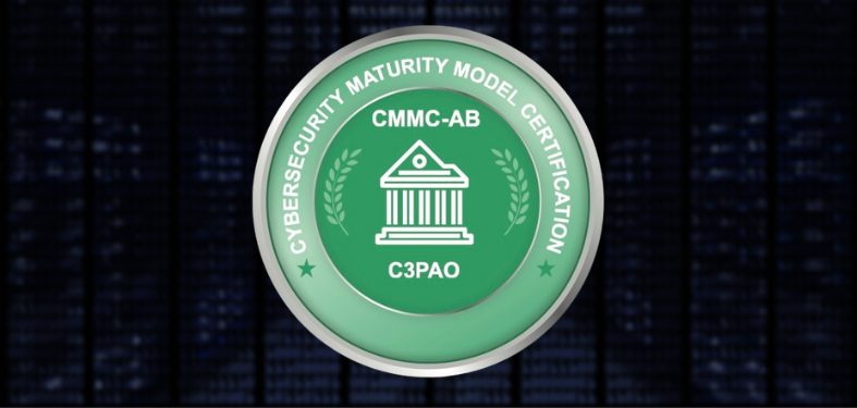 Green circular logo representing C3PAO for CMMC-AB