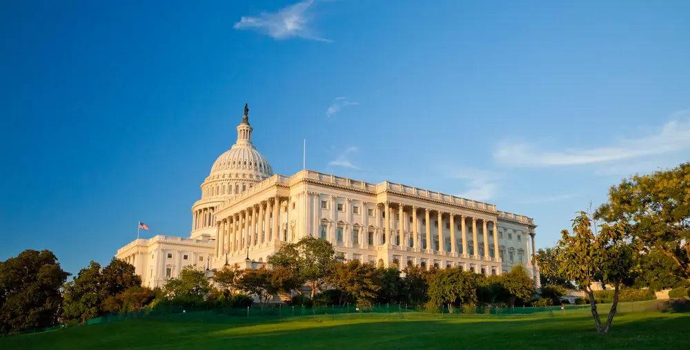 Iconic Symbol of Democracy: The US Capitol in Washington D.C.