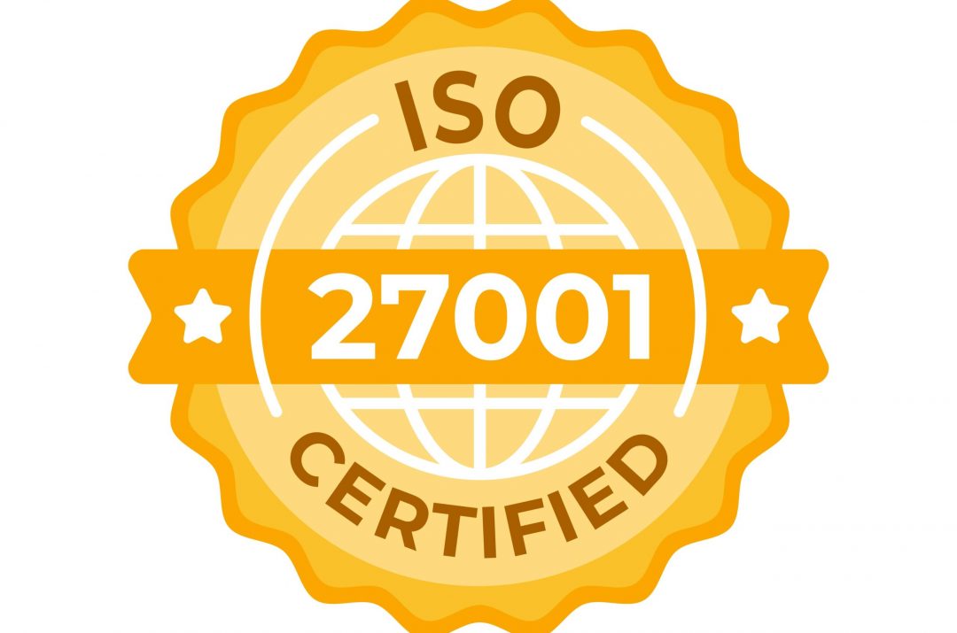 iso 27001 certified emblem orange emblem for ISO 27001 certified